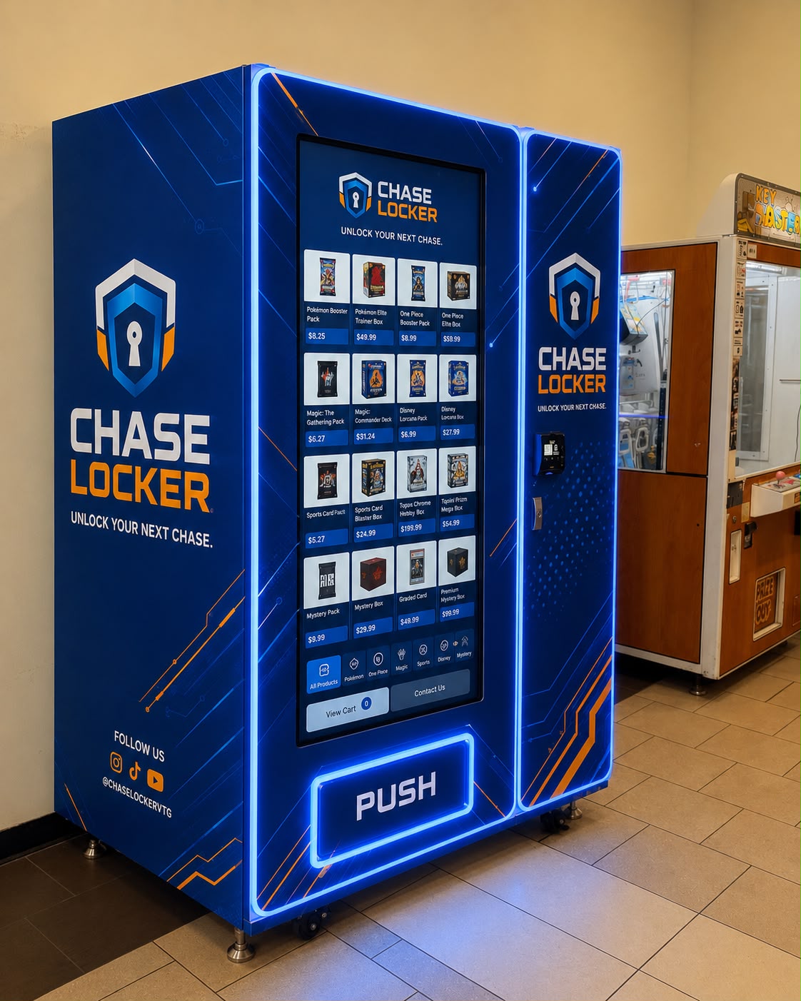 Digital Showcase Chase Locker vending machine