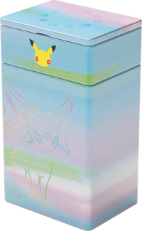 Espeon metal deck tin with damage counter case