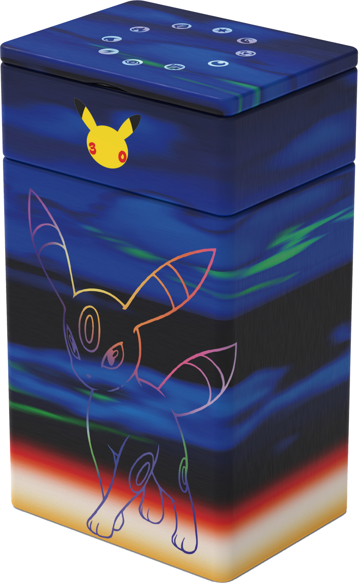 Umbreon metal deck tin with damage counter case