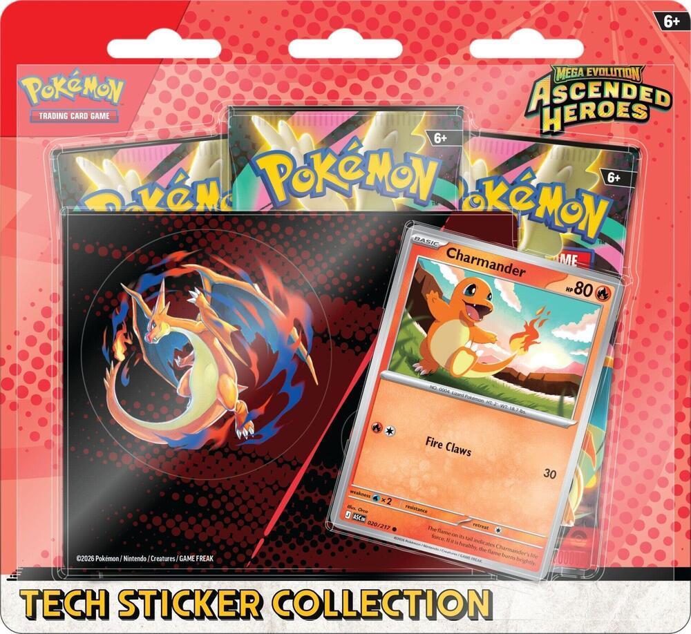 Ascended Hero Tech Sticker Collection (Charmander)