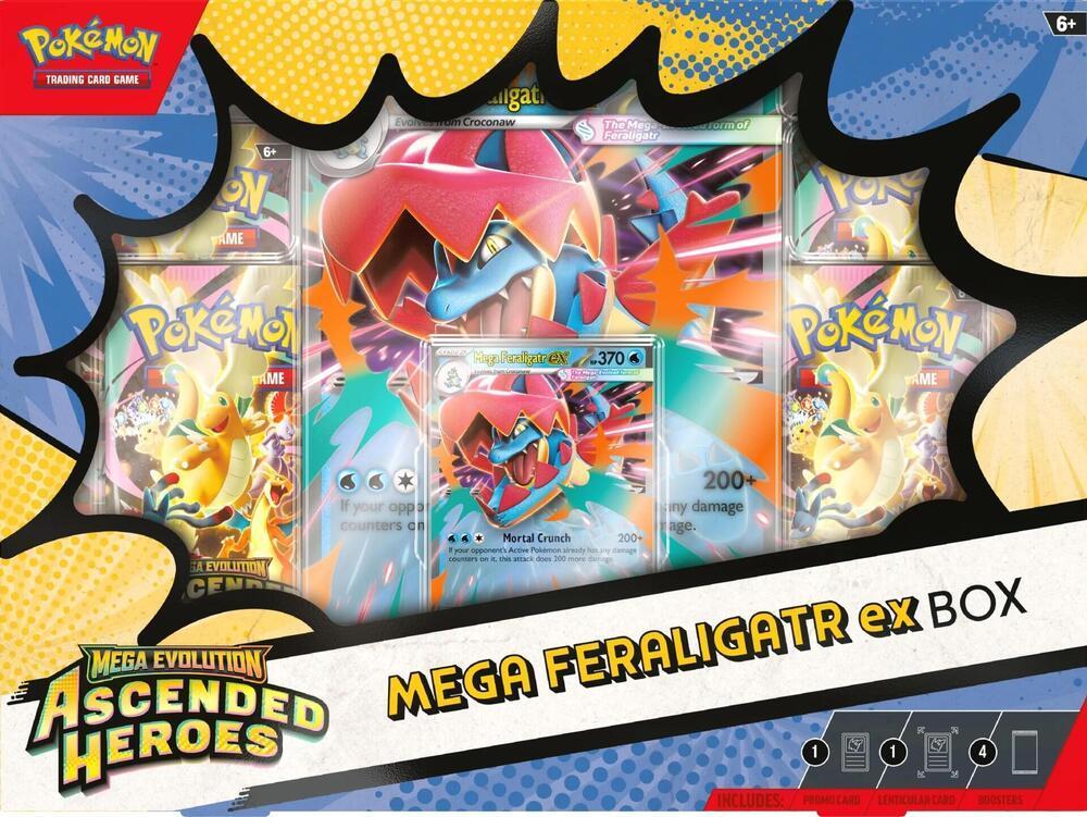 Pokemon Ascended Hero Mega Feraligatr Ex Box
