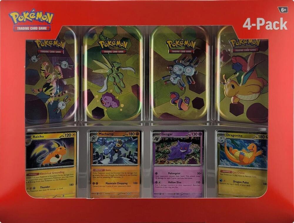 Pokemon Sams Club 151 4PK Tins Bundle