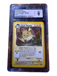 2000 Pokémon Team Rocket Dark Raichu #83/82 Holo CGC 9 MINT