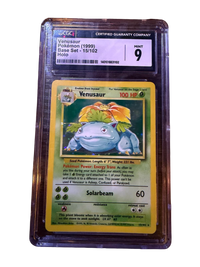 1999 Pokémon Base Set Venusaur #15/102 Holo CGC 9 MINT