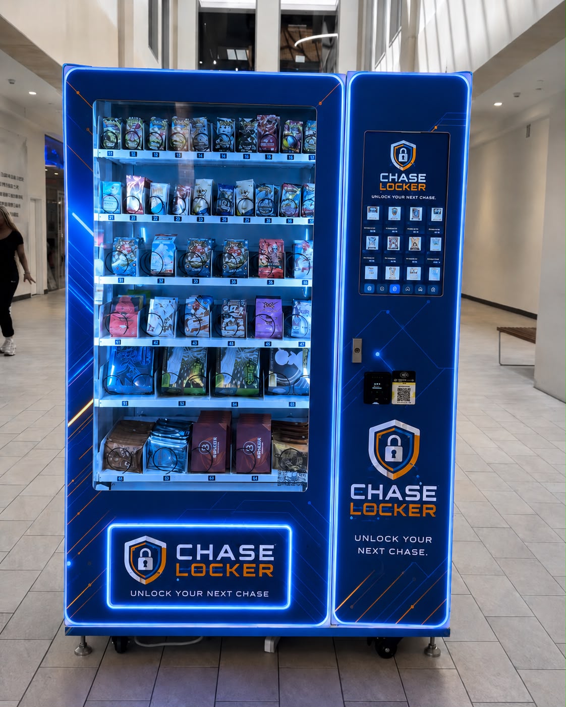 Chase Locker installed in a shopping mall