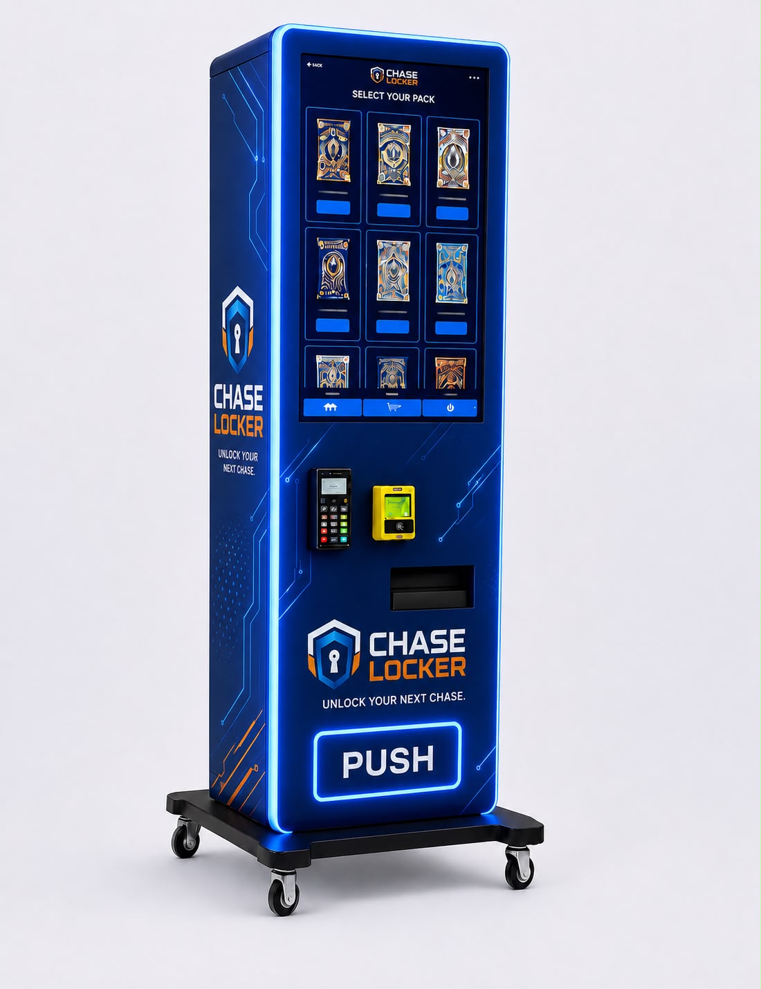 Slim Digital Chase Locker vending machine